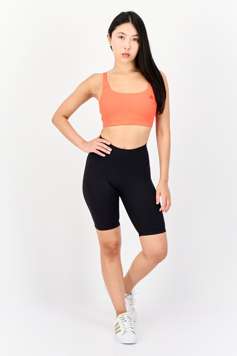 Adidas شورتات تدريب دراجة ضيقة للنساء، أسود - Image 2