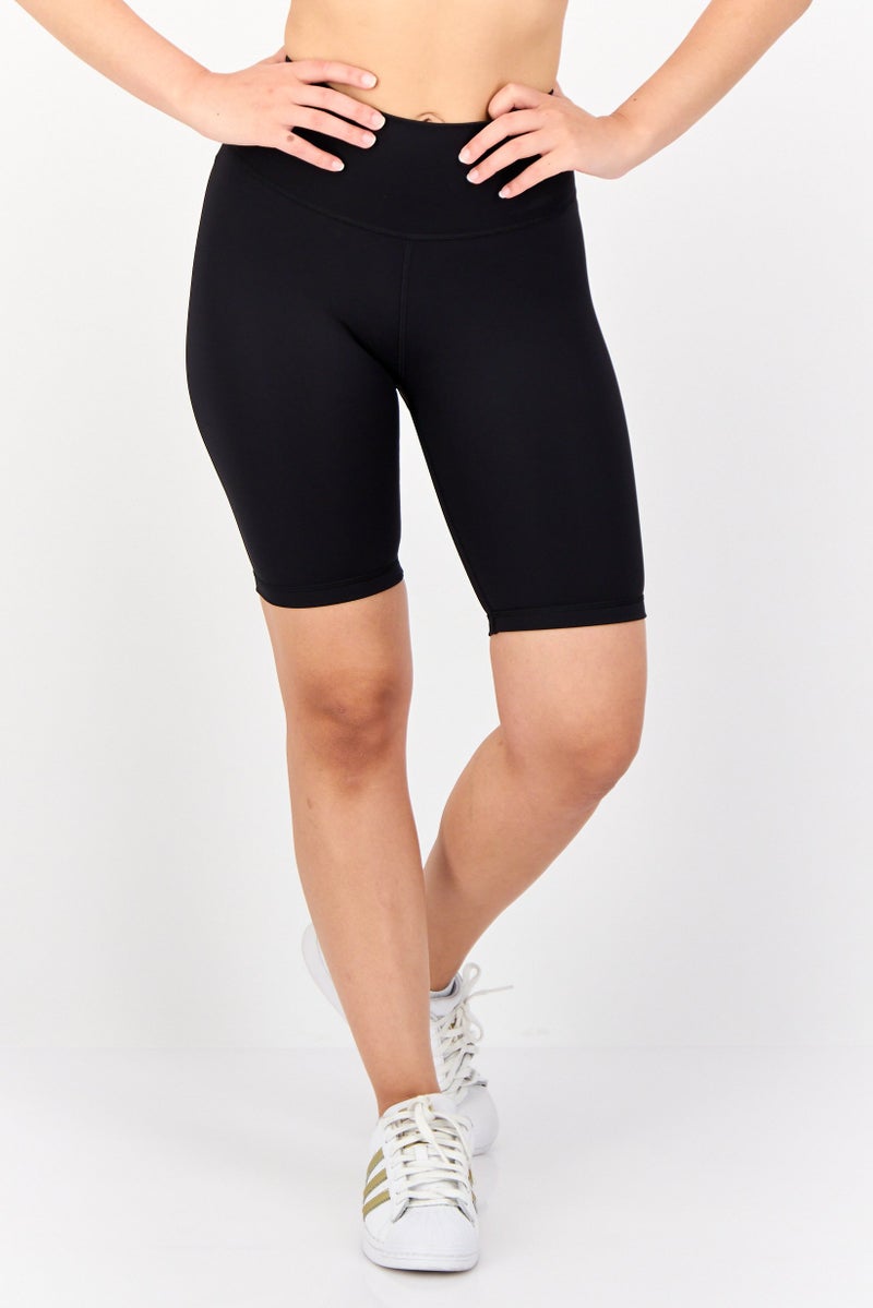 Adidas Women Tight Fit Optime Bike Training Shorts, Black - Image 1