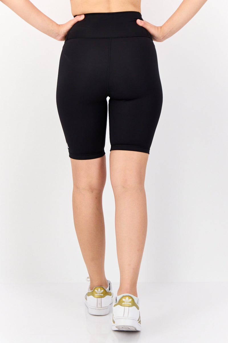 Adidas Women Tight Fit Optime Bike Training Shorts, Black - Image 4