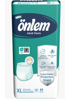 Önlem Adult Diaper Pants, Size: Extra Large, 30 Diapers Pull-up Pants with Wetness Indicator.  - Image 1