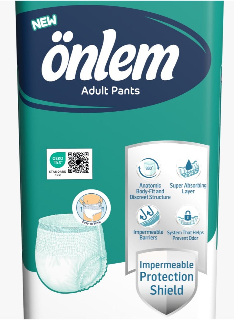 Önlem Adult Diaper Pants, Size: Extra Large, 30 Diapers Pull-up Pants with Wetness Indicator.  - Image 2