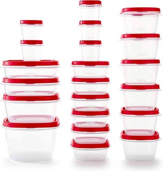 Rubbermaid Red Food Storage Containers 42Piece Set with EasyFind Lids Salad Dressing and Condiment Capacities Microwave and Dishwasher Safe BPAFree Vented Lids for Splatterfree Microwaving - pzsku/ZAACFDBE60EBDC9E4FA66Z/45/1747233565/6261a44c-1077-4c4b-a0d2-5e335f27aad0