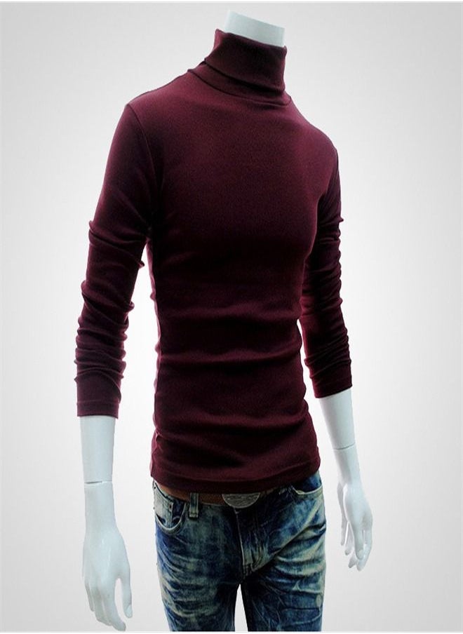 Men's Large High Collar Solid Pullover Long Sleeved Sweater - pzsku/ZAACFE71D2B4D03DDBE8CZ/45/_/1666801048/65811a5e-8aec-4ae6-8ced-41eabc21913c