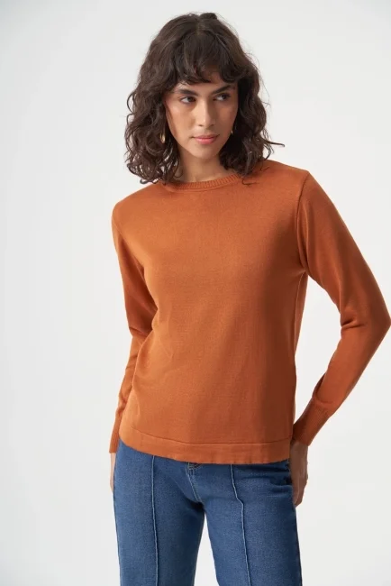MIZALLE Basic O Collar Viscose Acrylic Trico