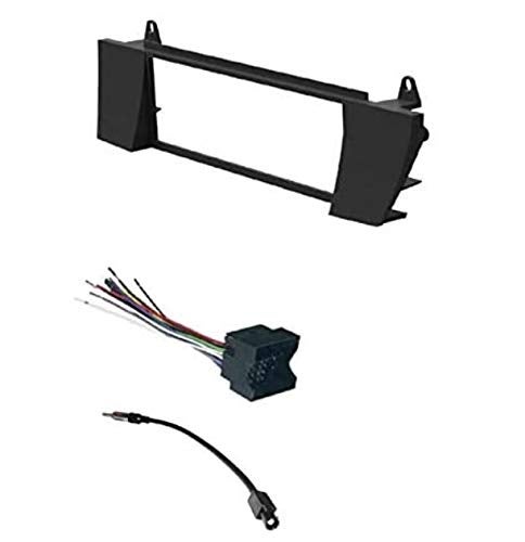 ASC Audio Single Din Car Stereo Install Dash Kit, Wire Harness, and AM/FM Radio Antenna Adapter Combo -Made for BMW: 2003 2004 2005 2006 2007 2008 Z4 - Image 4