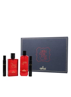 YOU & ME by Coral, Luxury GIFT SET for Men & Women - 2 EDP Perfumes + 2 Concentrated Perfume Oils - pzsku/ZAACFF9463BB51BC17974Z/45/_/1707917141/27a09302-2227-4086-8bcb-52275ffee262