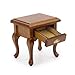 Cutemini Miniature Furniture 112 Bedside Table Dollhouse Accessories Wooden Nightstand Vintage Living Room Bedroom Scene Bedroom Bedsides End TableHouse Model Decoration Brown - Image 4