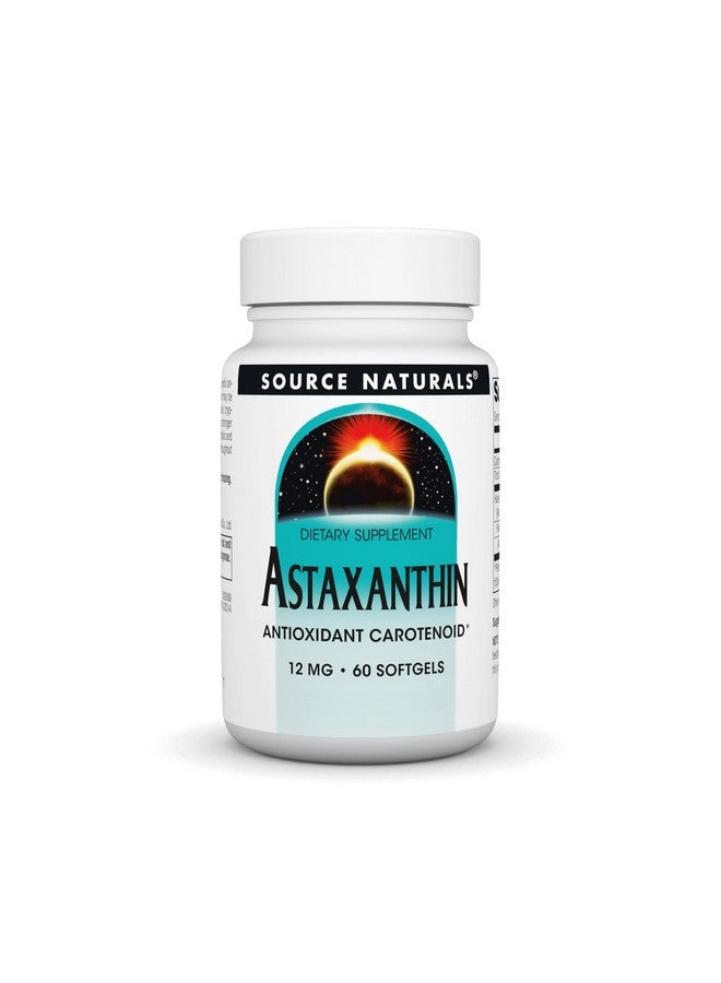 Source Naturals Astaxanthin, Antioxidant Carotenoid, 12mg - 60 Softgels - Image 1