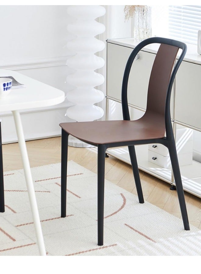 SMART HOME Modern Fiber Single Chair with Sturdy Legs - 45x45x80 cm | Durable Seat for Offices, Dining Rooms, Coffee Shops, Gardens, and Outdoor Lounges - Image 2