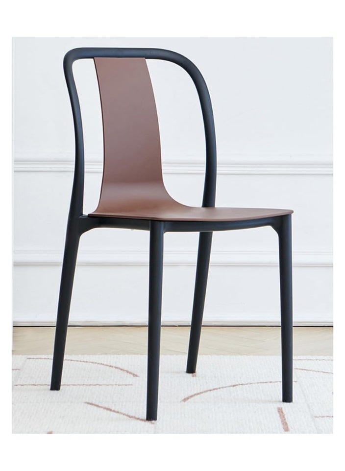 SMART HOME Modern Fiber Single Chair with Sturdy Legs - 45x45x80 cm | Durable Seat for Offices, Dining Rooms, Coffee Shops, Gardens, and Outdoor Lounges - Image 3