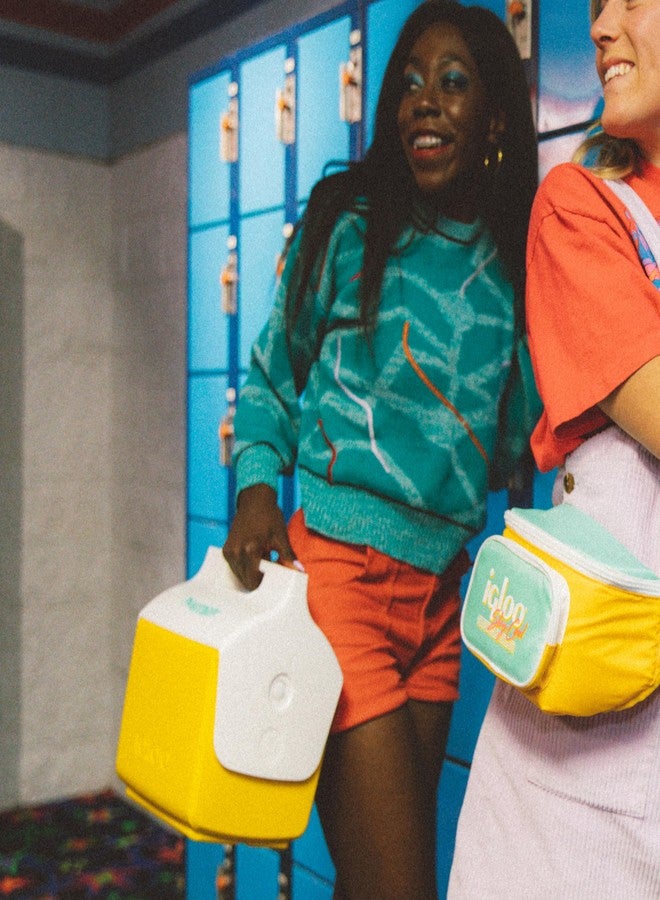 آي جلو مبرد إيغلو ريترو ليتل بلايميت: أصفر سعة 7 كوارت - Image 5