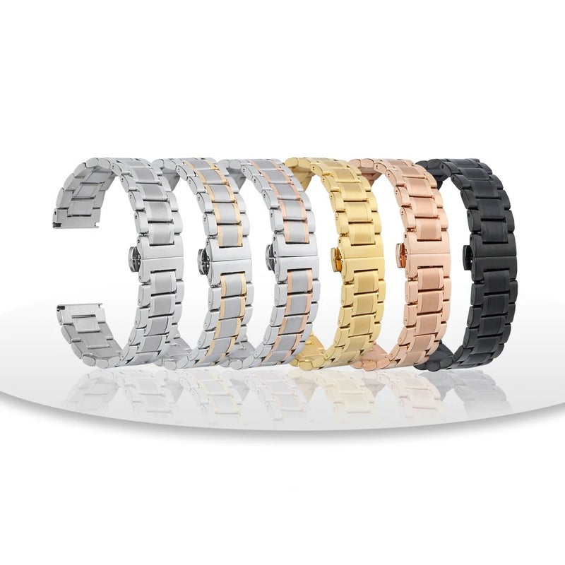 Bluejw Quick Release Stainless Steel Watch Band Replacement Strap for Men and Women – 18mm 20mm 22mm 24mm Replace the Watch Strap Easily - Image 4