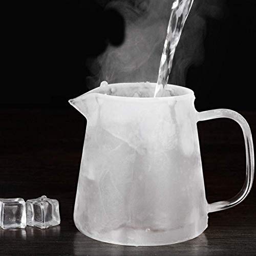 ZROY ENTERPRISE Borosilicate Square Glass Tea Pot with Heat Resistant Stainless Steel Infuser Perfect for Tea and Coffee Maker, Clear Glass Kettle (550 ML, Tea Pot) - Image 2