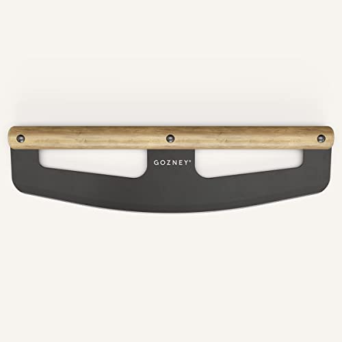 Gozney 13 3/4" Pizza Rocker with a 2mm Stainless Steel Blade, Wooden Handle that is Easy to Hold and Use - Image 3