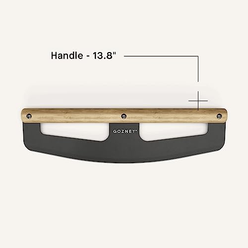 Gozney 13 3/4" Pizza Rocker with a 2mm Stainless Steel Blade, Wooden Handle that is Easy to Hold and Use - Image 5