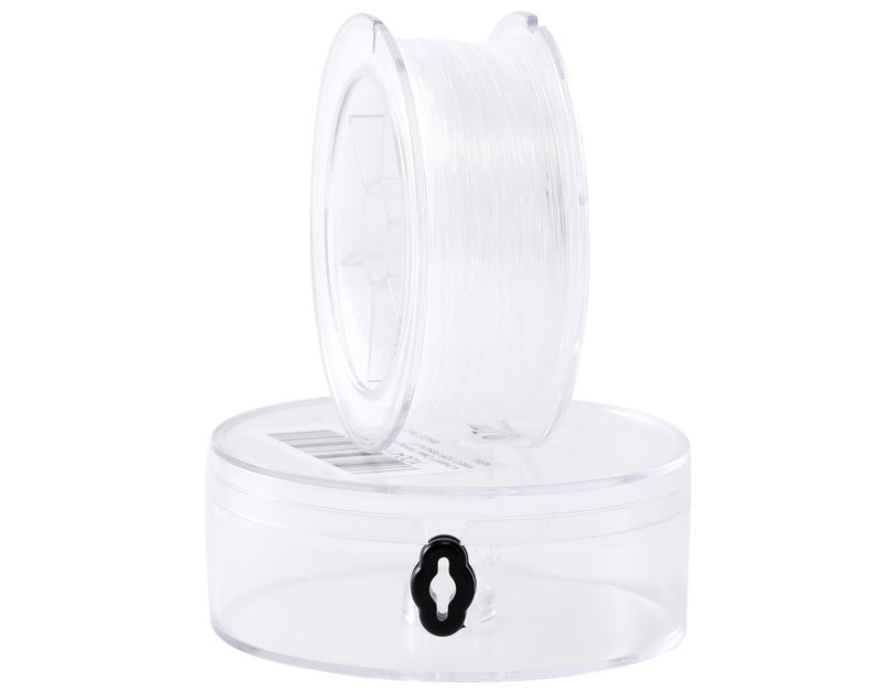 KONMAY Clear Fishing Wire 65Yards 06mm Monofilament Nylon Fishing Line Invisible Craft String Thread for Hanging Ornaments Decorations Crafting Balloon Arch Beading and Jewelry Making