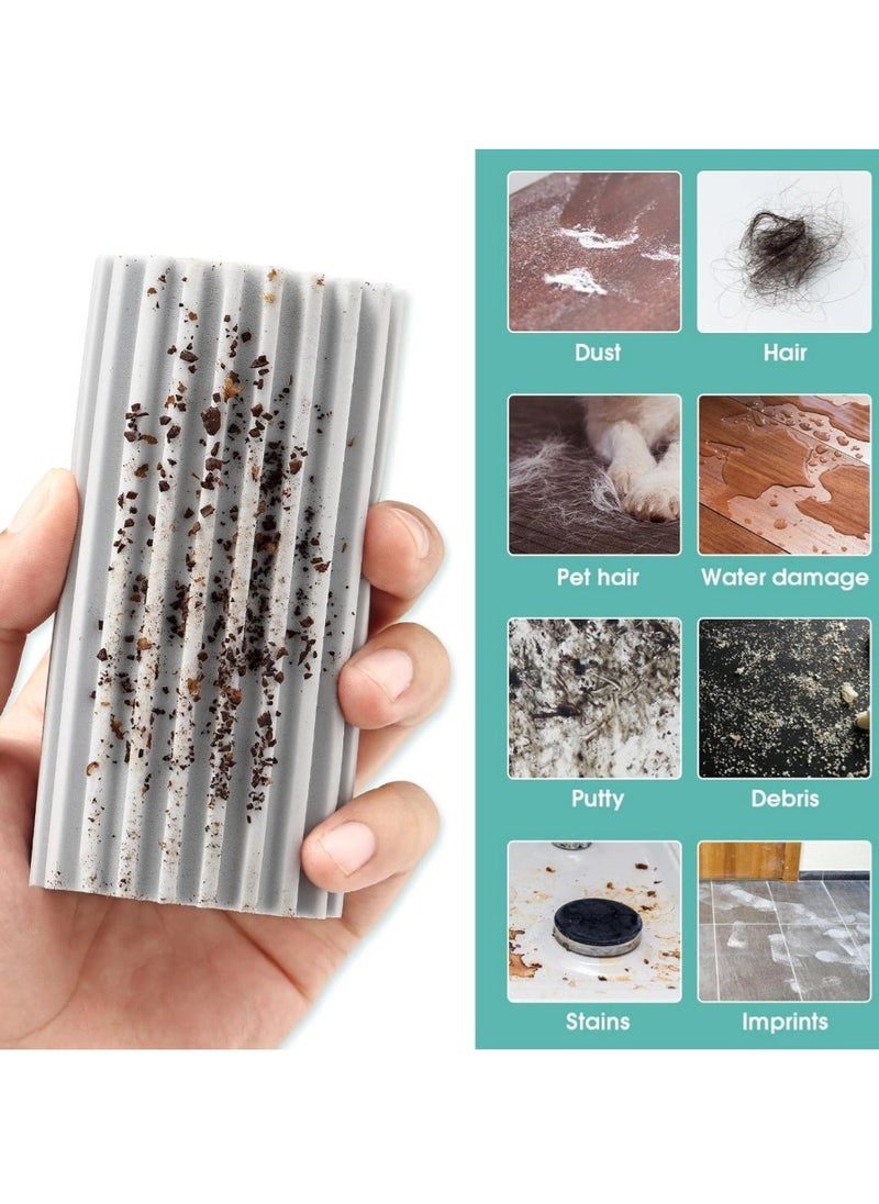 T NEWFUN Damp Clean Duster Sponge, Magic Sponge Eraser for Housekeeping, Reusable Cleaning Sponge for Blinds, Vents, Mirrors, Glass, Baseboards, Window Track Grooves and Railings  - Image 5
