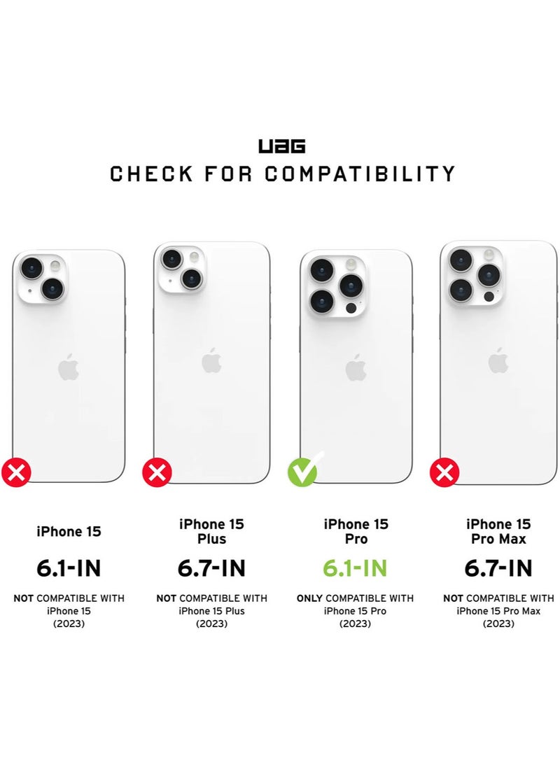 Urban Armor Gear - UAG Pathfinder MagSafe for iPhone 15 Pro Case Cover [18 Feet Drop Tested]  - Olive Drab - Image 1