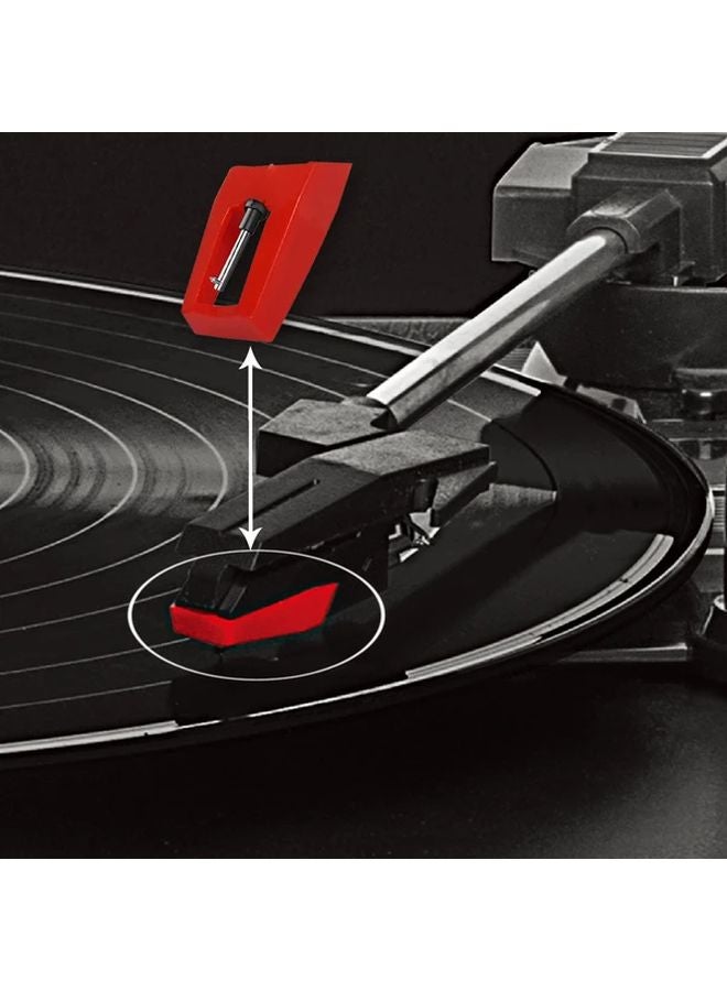 Vintage Ruby Tipped Ceramic Cartridge Stylus 3pcs Red Aluminum Phonograph Needle 78 RPM - Image 3