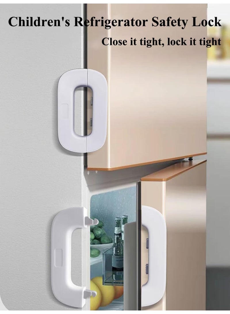 Multi-Purpose Child Safety Lock for Refrigerator Freezer Cabinets and Drawers – Strong Adhesive Baby Proof Door Latch – Reliable Child Safety Lock Solution for Home Protection and Security - Image 4