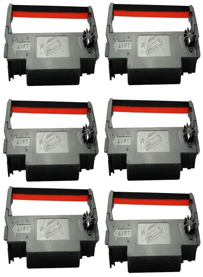 POS Paper SP-700 Black and Red Ribbon Ink Cartridge Compatible with Star SP-700BR, RC-700BR, SP-712, SP-742 POS Printer Ribbon (6 Pack) - Image 1