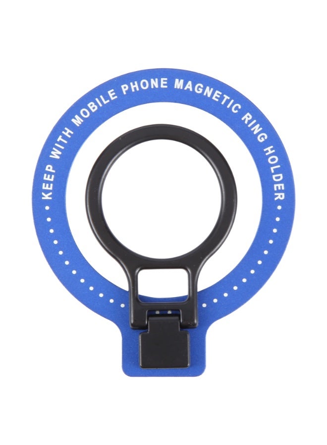 هيدج حامل هاتف مغناطيسي حلقي وحامل MagSafe، حامل هاتف محمول فائق النحافة من سبائك الزنك، قابل للدوران 360 درجة، متوافق مع هواتف MagSafe وحافظاتها، لون أزرق - Image 1