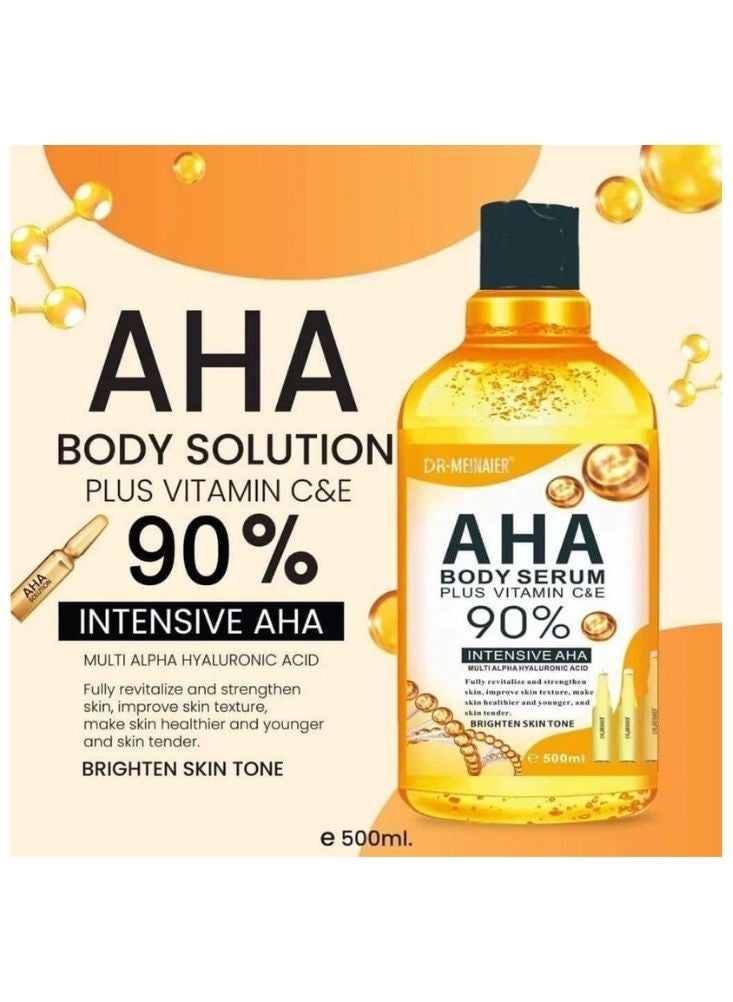 بريميم سيروم دكتور مينير إيه إتش إيه للجسم مع فيتامين سي وإي - تركيبة تفتيح مكثّفة بنسبة ٩٠٪، ٥٠٠ مل - Image 3