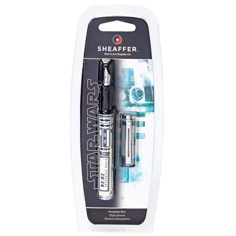 SHEAFFER قلم حبر سائل شيفر بوب ستار وورز R2-D2 مع تريم كروم ولقمة متوسطة - Image 2
