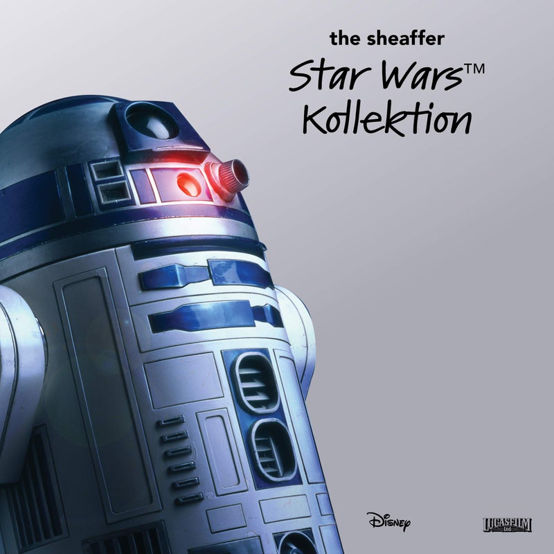 SHEAFFER قلم حبر سائل شيفر بوب ستار وورز R2-D2 مع تريم كروم ولقمة متوسطة - Image 5