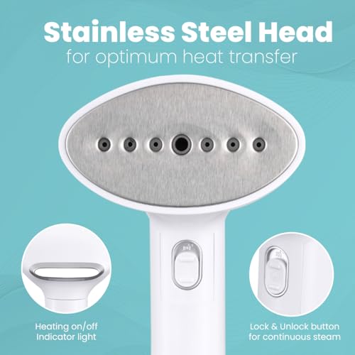 Taurus by INALSA European Steam Iron for Clothes|1500 Watts Garment Steamer|Steam Output 20 Gm/Min|25 Sec Fast Heat Up|Vertical & Horizontal Steaming|Foldable Iron for Clothes|Travel Iron,Travel Ginie - Image 3