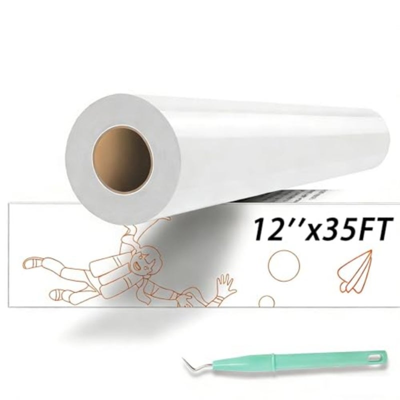 HTV Vinyl Rolls Heat Transfer Vinyl - 35Feet HTV for Shirts, Iron on Vinyl for All Cutting Machines - Easy to Cut and Weed for Heat Vinyl Design - Image 1