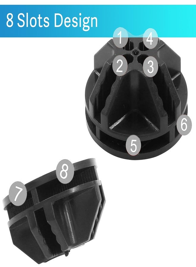 HPWFHPLF Wire Cube Connectors, Plastic Corner Connords for DIY Cube Storage Grid Shelves, Closet Organizer, Craft Room, Closet Shelving Organizer System (30, Black) - Image 3