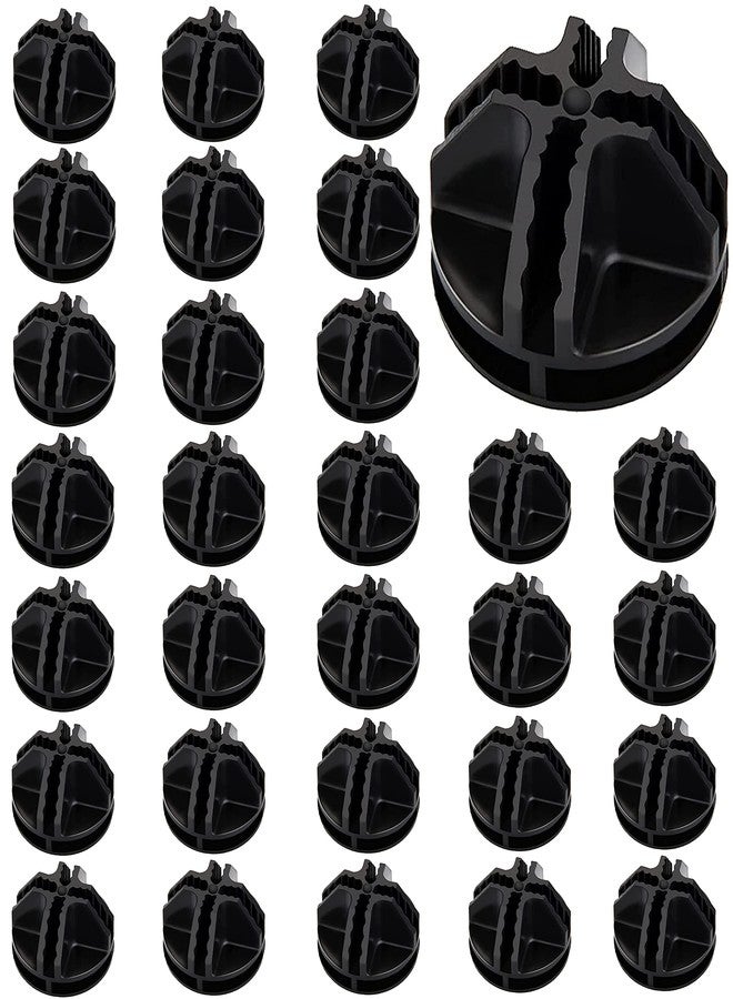 HPWFHPLF Wire Cube Connectors, Plastic Corner Connords for DIY Cube Storage Grid Shelves, Closet Organizer, Craft Room, Closet Shelving Organizer System (30, Black) - Image 1