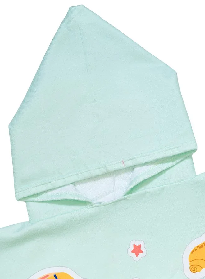 babyqlo Sea Animal Seahorse Print Bath Poncho