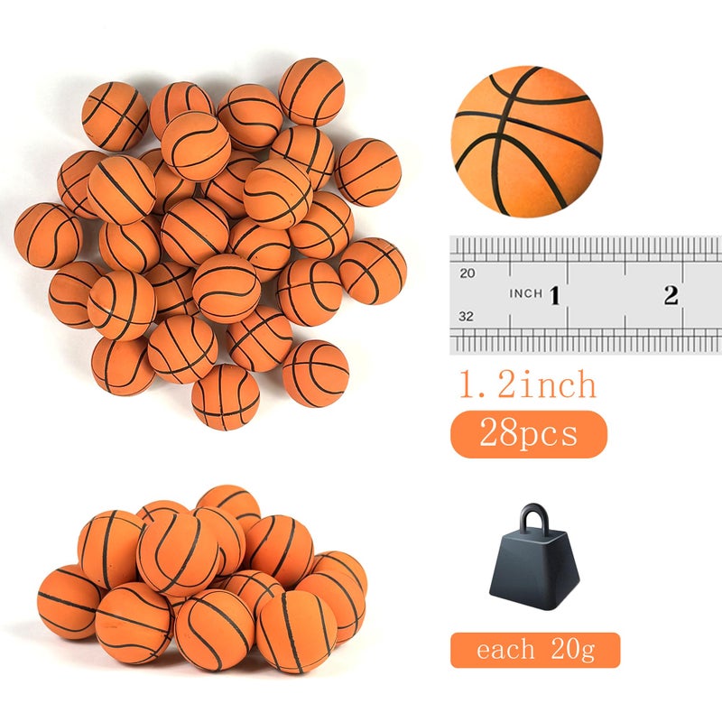 DRWATE 28 PCS Basketball Cake Topper Decorations Mini Cup Cake Decorations for Basketball Sport Birthday Supplies (Style 02) - Image 2