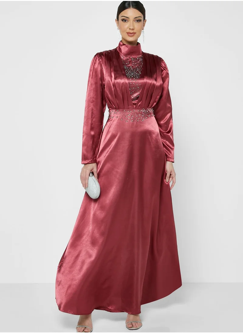 Khizana Embellished Front & Waist Dress