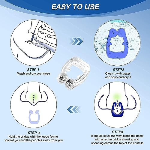 B-BUCKET ETSAP Anti Snoring Device for Men and Women | Snore Free Nose Clip | Silicone Magnetic Nose Clip | Soft Silicon Nose Clip | Anti Snoring Magnet Clip | Anti Snoring Device Set of 2 - Image 3