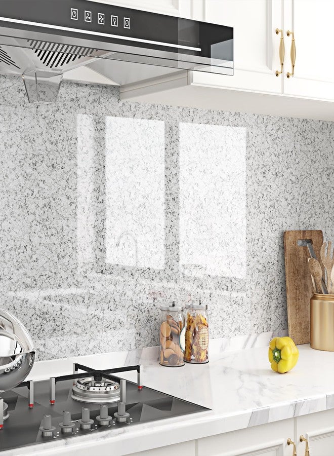 WESTICK Grey Granite Contact Paper Peel and Stick Countertops Waterproof Glossy Marble Vinyl Wrap 17.5"x120" Self Adhesive Removable Terrazzo Wallpaper for Kitchen Tables Backsplash RV - Image 5