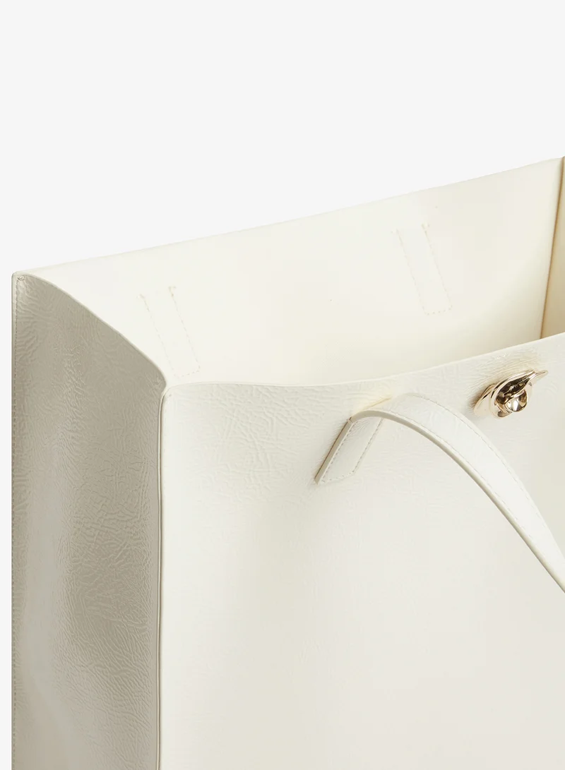 Ted Baker  Rosenni Rose Detail Crinkle Large Tote for Women | Best Price UAE