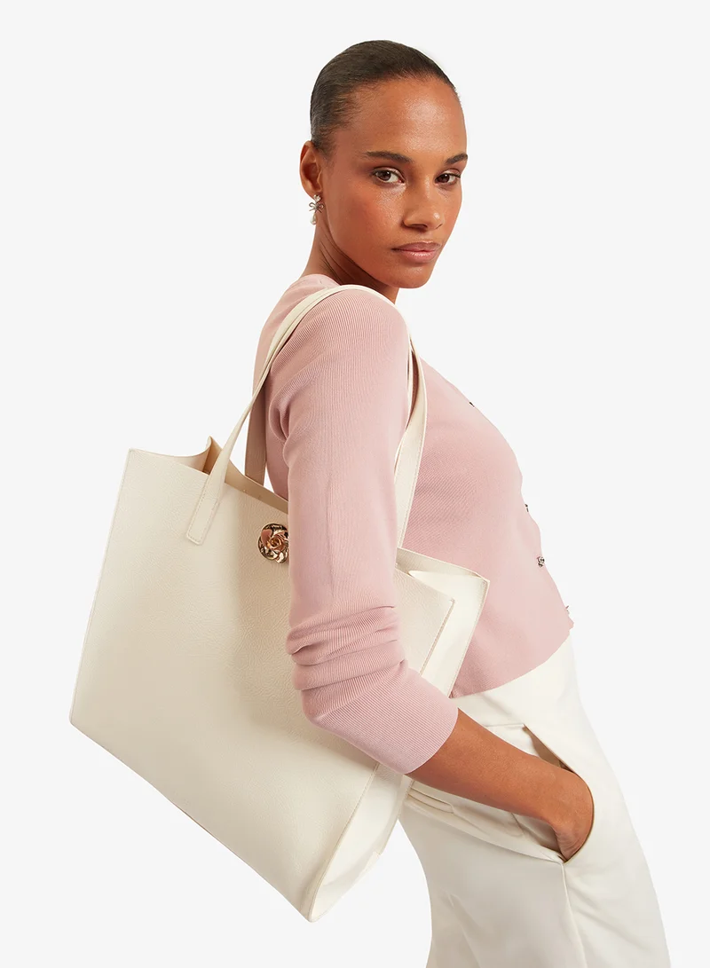 Ted Baker Rosenni Rose Detail Crinkle Large Tote