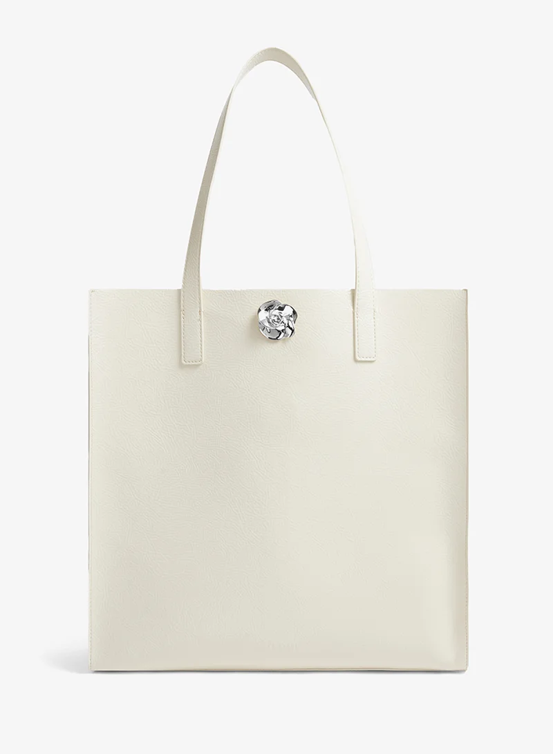 Ted Baker Rosenni Rose Detail Crinkle Large Tote
