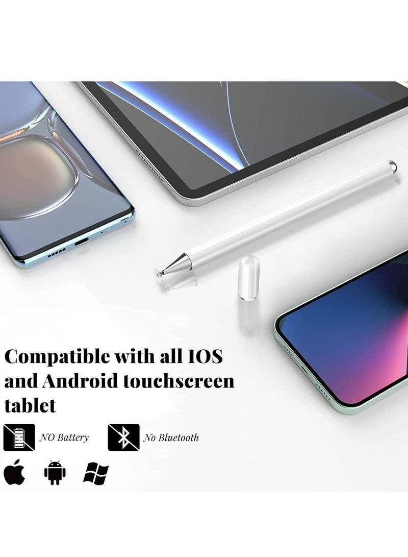2 Pack Stylus Pen For IPad Disc Stylus Pens For Touch Screens Passive Stylus With Magnetic Cap Compatible With Apple/iPhone/iPad/Android/Microsoft Tablets And All Passive Touch  - Image 2