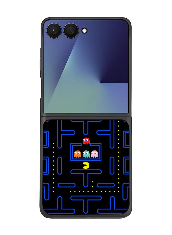 Stylizedd For Samsung Galaxy Z Flip7 Case,Slim fit Camera Protection, Shockproof Thin Phone cover  - Pacman