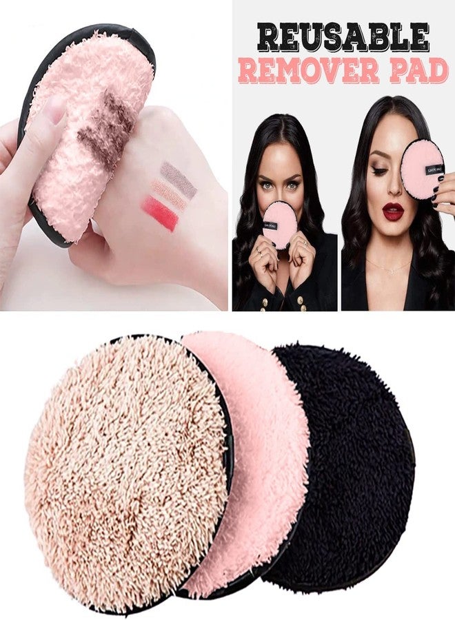 MEPOINT Reusable Soft Makeup Remover Pads for All Skin Microfiber Face Rounds Wipes Heavy Mascara Eye Shadow Facial Cleansing Puffs Foundation, Washable Removal Cloth, Chemical Free pack of 1(Big) - Image 5
