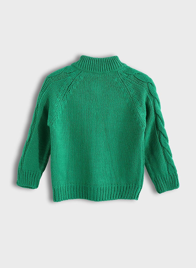 Red Circle Kids Unisex Knitted pullover with zipper - Image 2