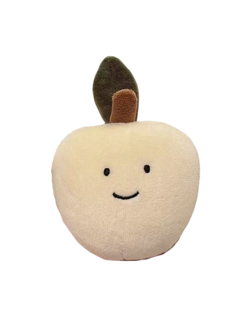 10cm Apple Pendant Keychain Jc Vegetables And Fruits Cute Plush Doll School Bag Accessories Boy Girl Gift - Image 1