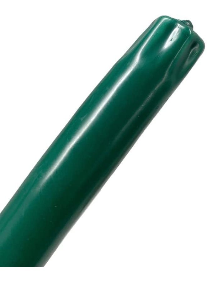 D'light Online Dlight Online Elegant 10 Unscented Dark Green Taper Candles Premium Quality HandDipped Tapered Candles Dripless and Smokeless  Set of 12 Individually Wrapped 10 Inch Dark Green - Image 5