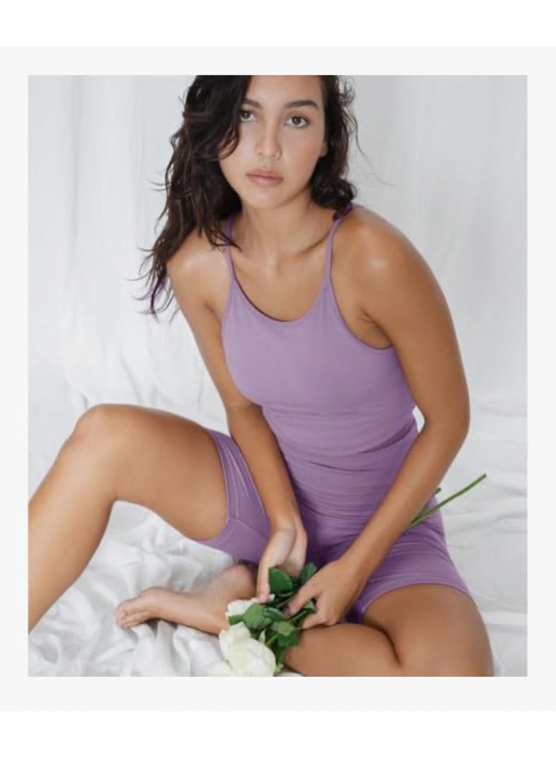 VALANDY Creamlush 4 Pack Biker Shorts Women-8" High Waisted Stretchy Soft Yoga Lounge Shorts - Image 5