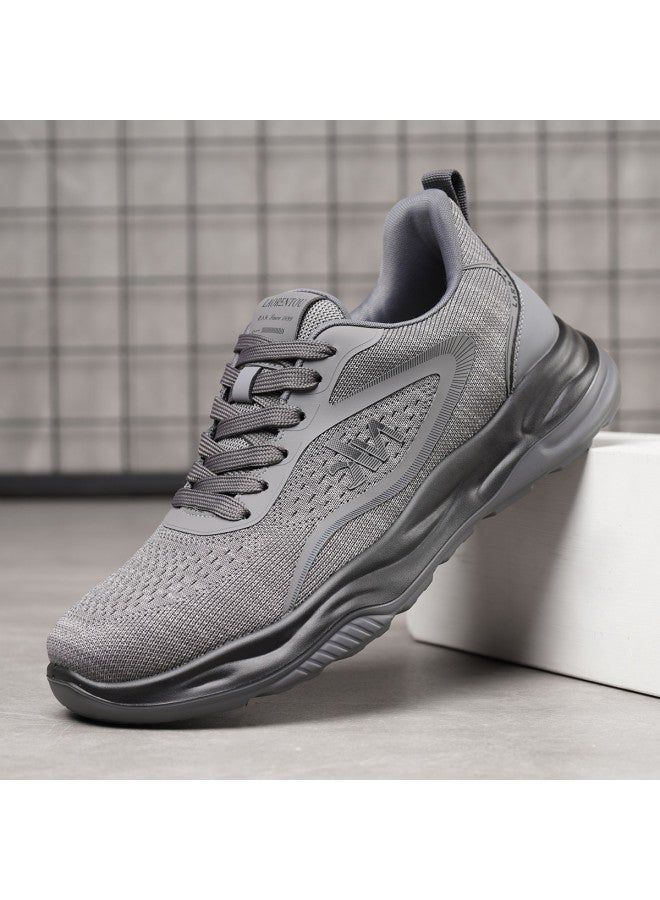 Old Man'S Head Men's Shoes - Spring/autumn Casual Sneakers, Thick Sole Comfort Running Shoes, Lightweight Breathable Mesh Walking Shoes For Outdoor Activities - Image 3