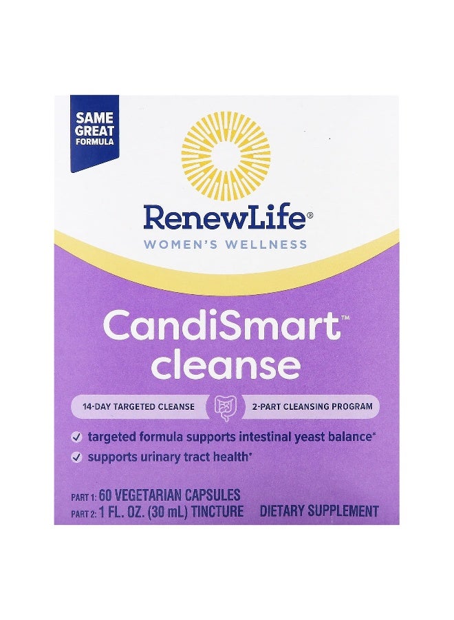 Renew Life, CandiSmart Cleanse, 14-Day Targeted Cleanse, 2-Part (Packaging may vary) - Image 1